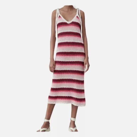 Zara | Dresses | Zara Crochet Bodycon Midi Dress Small Limited Edition Size  Large Nwot | Poshmark